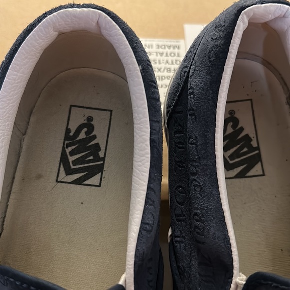 Vans size 11 blue with “Off the Wall” script all over. - Picture 2 of 4
